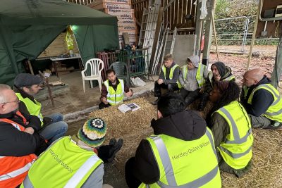 First Straw Bale Workshop at Chailey Heritage Foundation